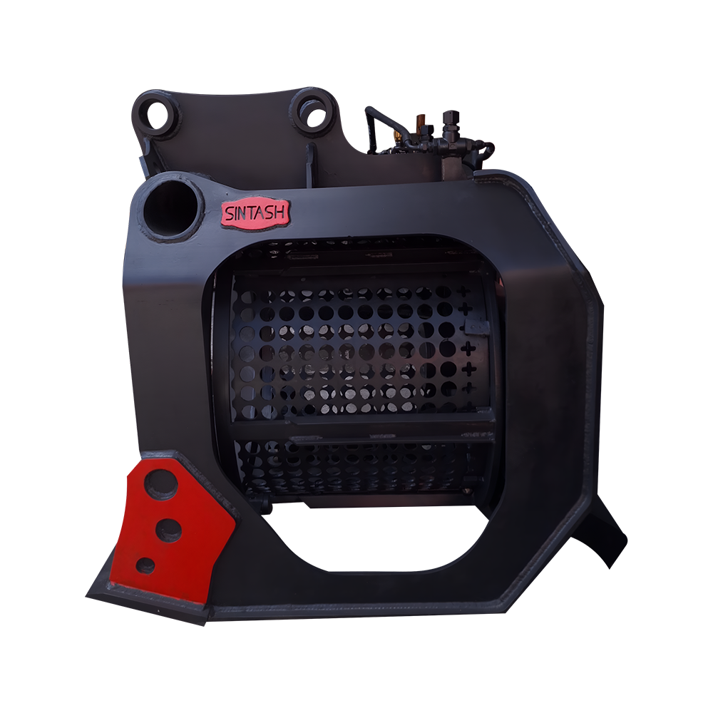 باکت سرند هیدرولیک صنعتی به صورت مجزا در استودیو