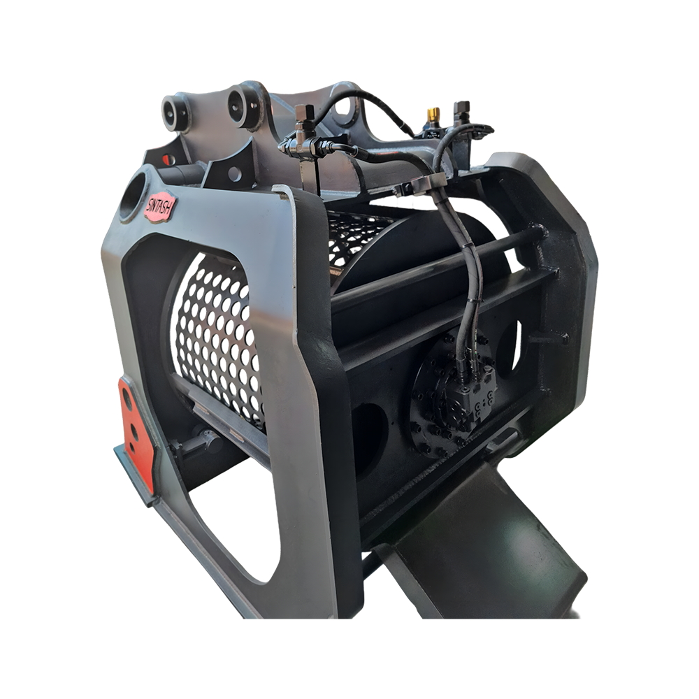 باکت سرند هیدرولیک صنعتی به صورت مجزا در استودیو