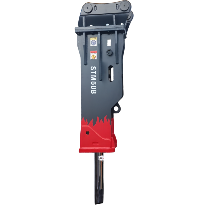 چکش هیدرولیک سنگین مدل STM ST50 برای تخریب سازه‌های بتنی و عملیات معدنی